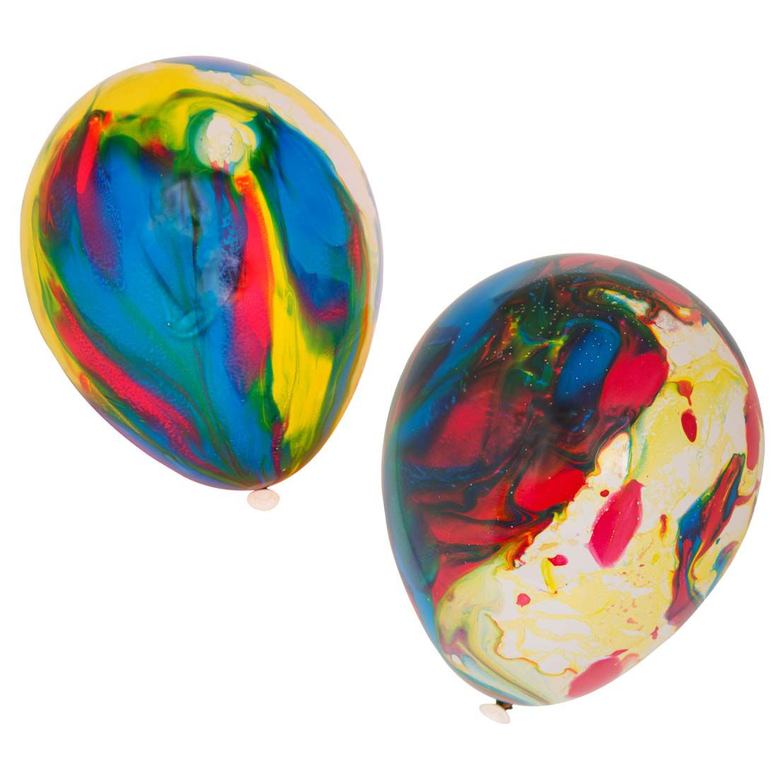 Marbleized balloons