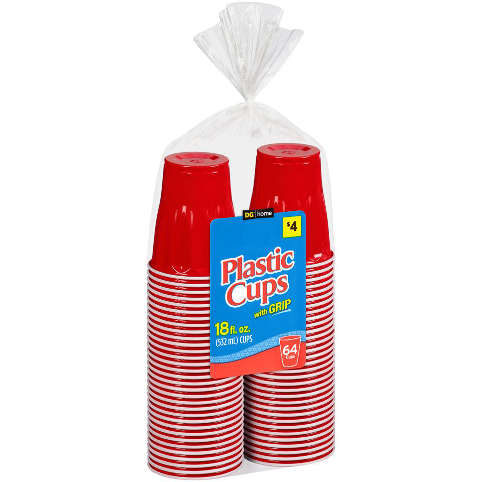 Red plastic cups