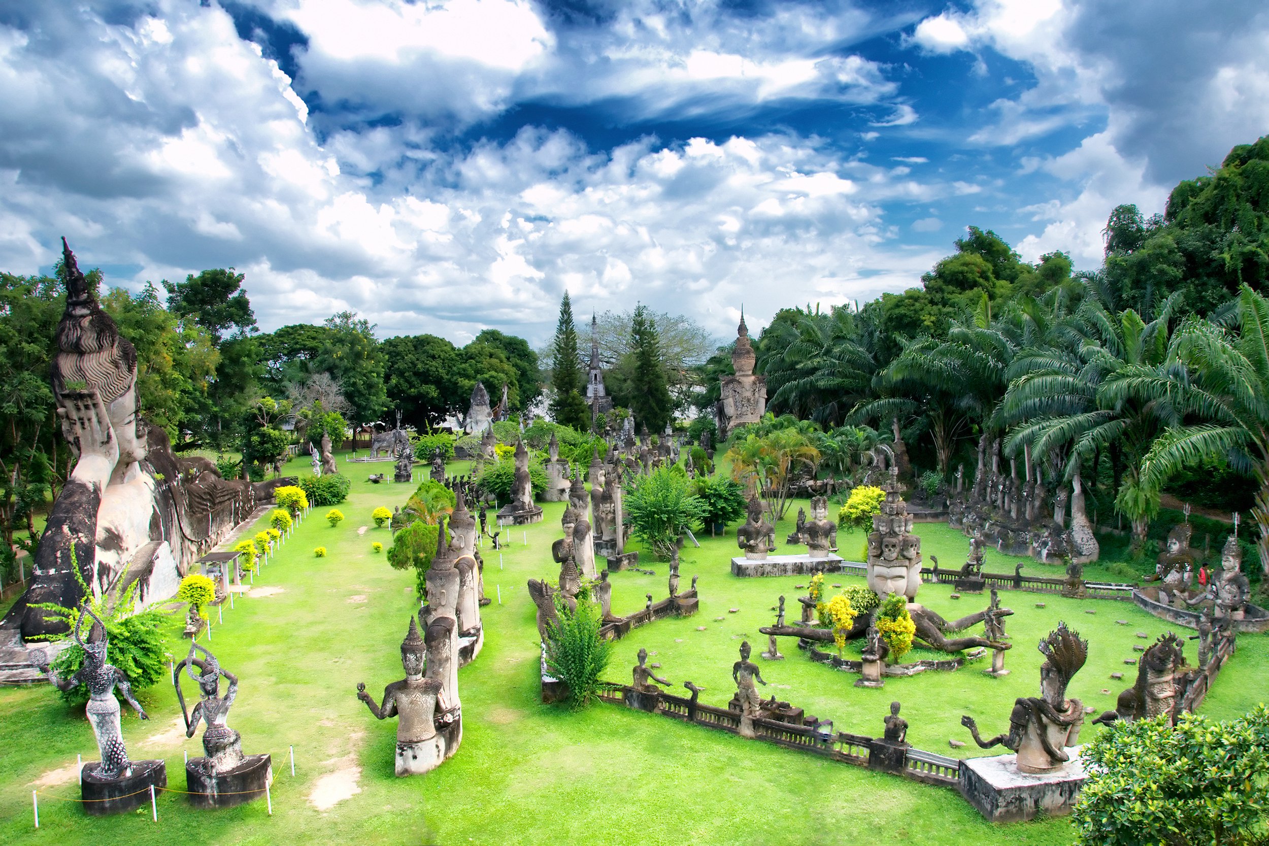 buddha park in Vientiane, Laos