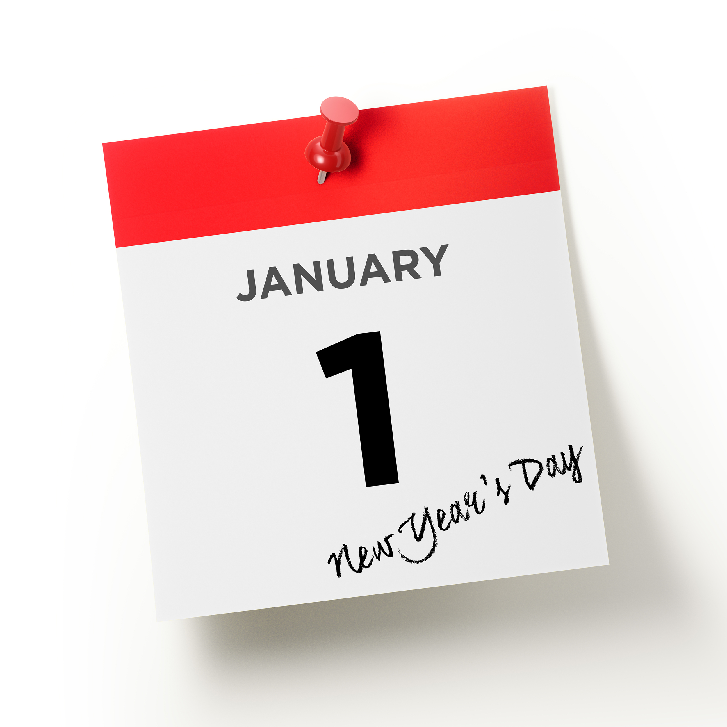 January 1st on a calendar