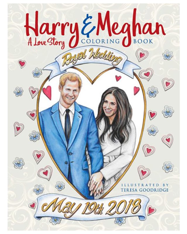 Harry and Meghan: A Love Story Coloring Book