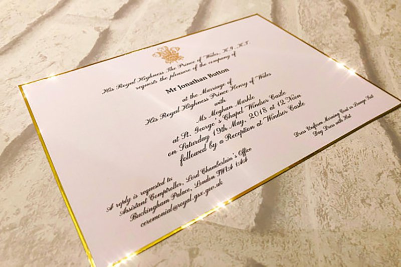 Replica Royal Wedding Invitation