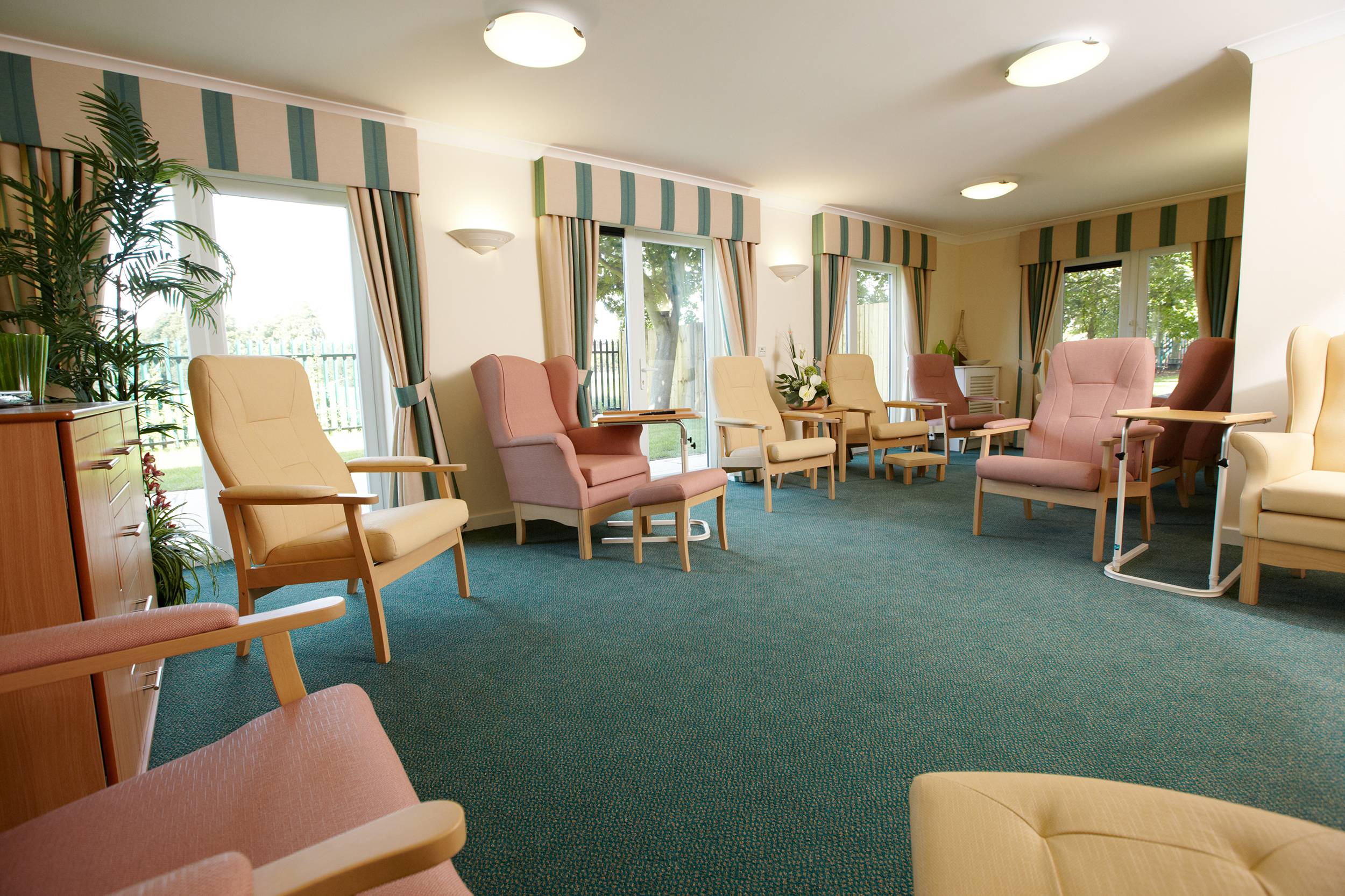 Interior of an outdated nursing home