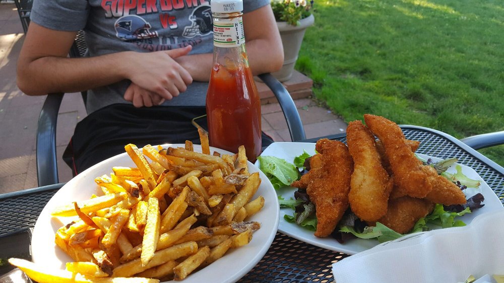 Chicken tenders and fries from Farm Bar & Grille