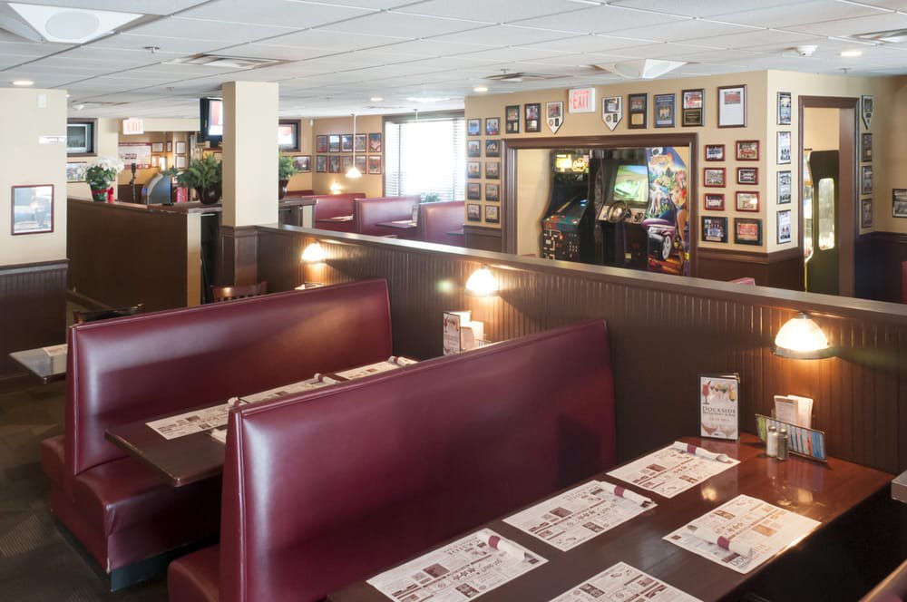 Interior of Dockside restaurant in Wakefield