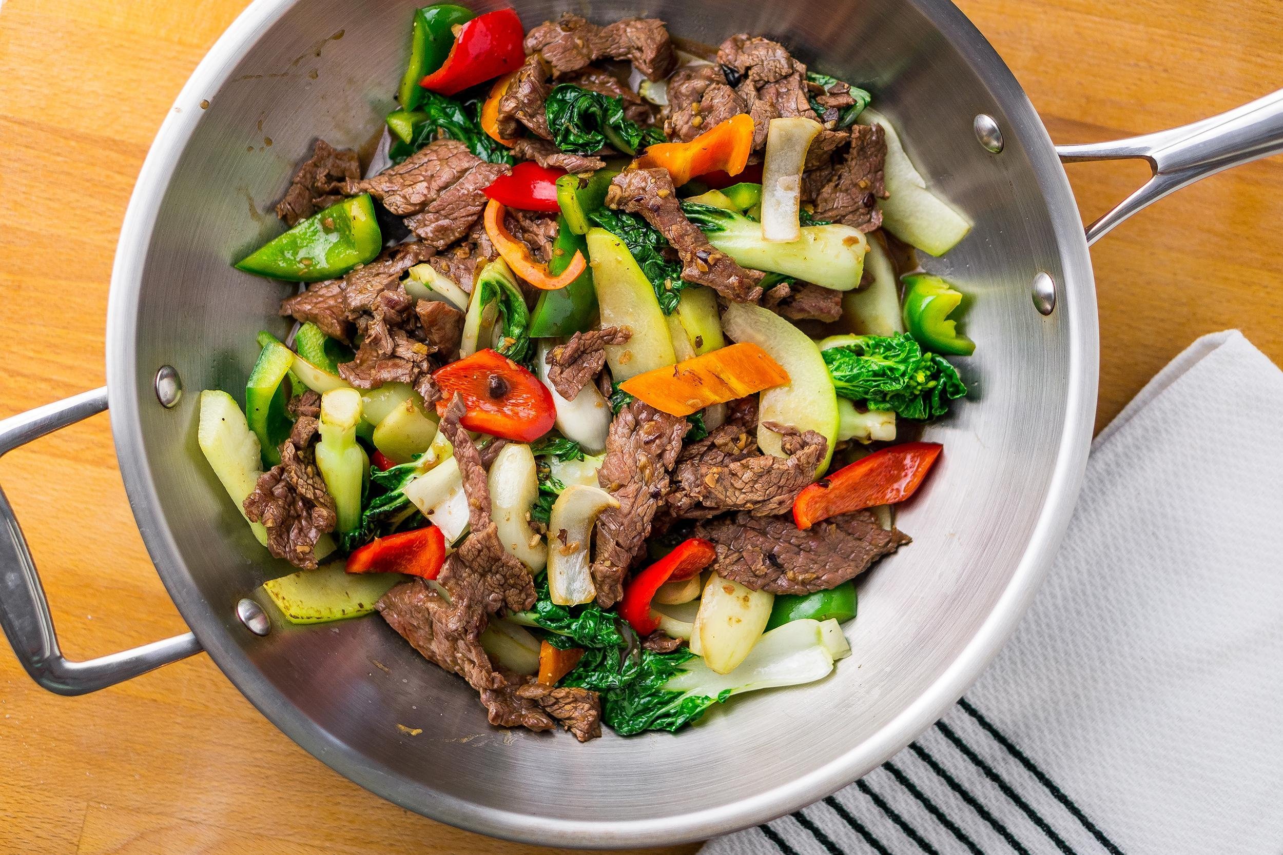 Seitan and Bok Choy Stir-Fry