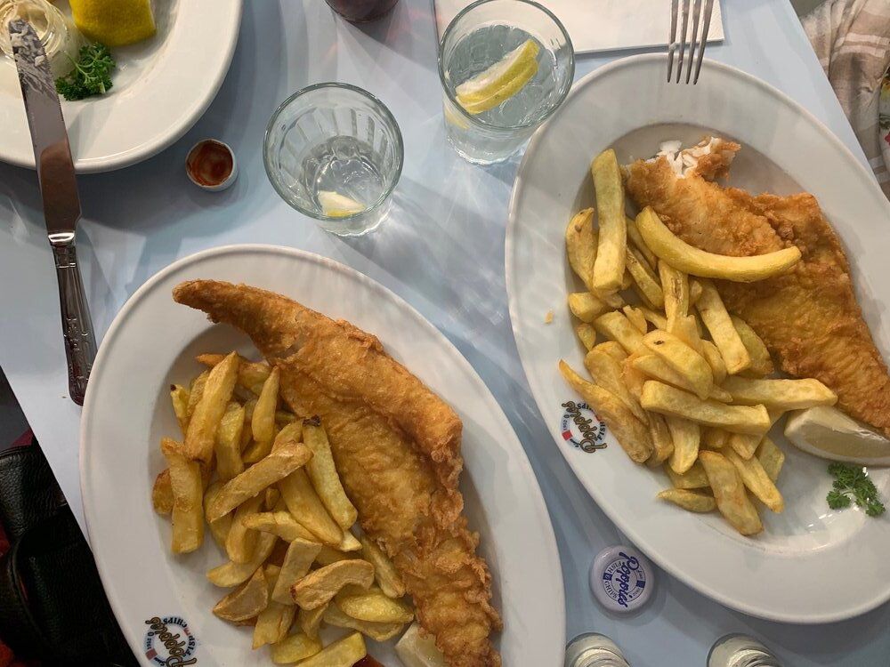 Fish and Chips, Poppies, London, England