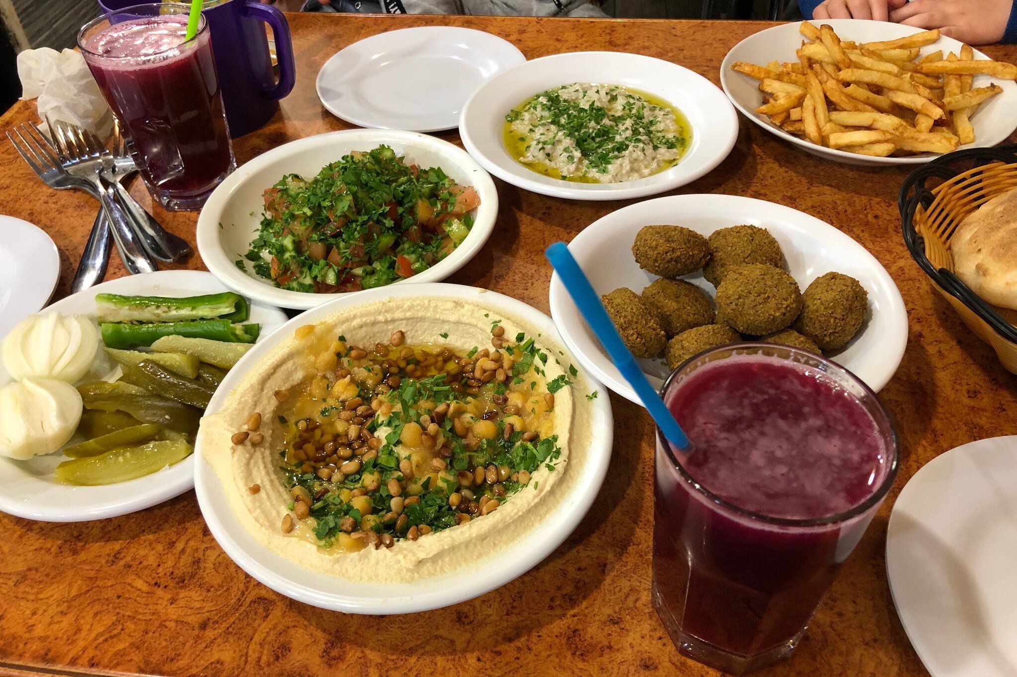 Falafel and Hummus, Lina, Jerusalem, Israel