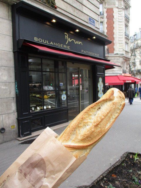 Baguette, Boulangerie Brun, Paris, France