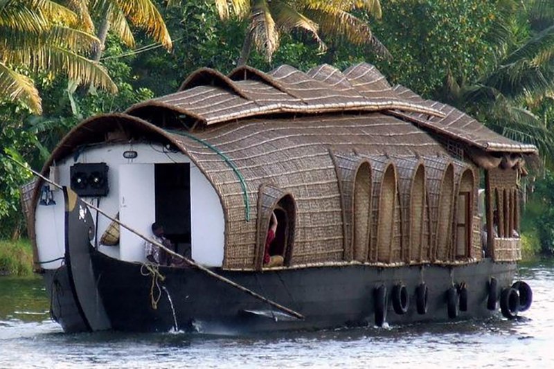houseboat in Kerala, India