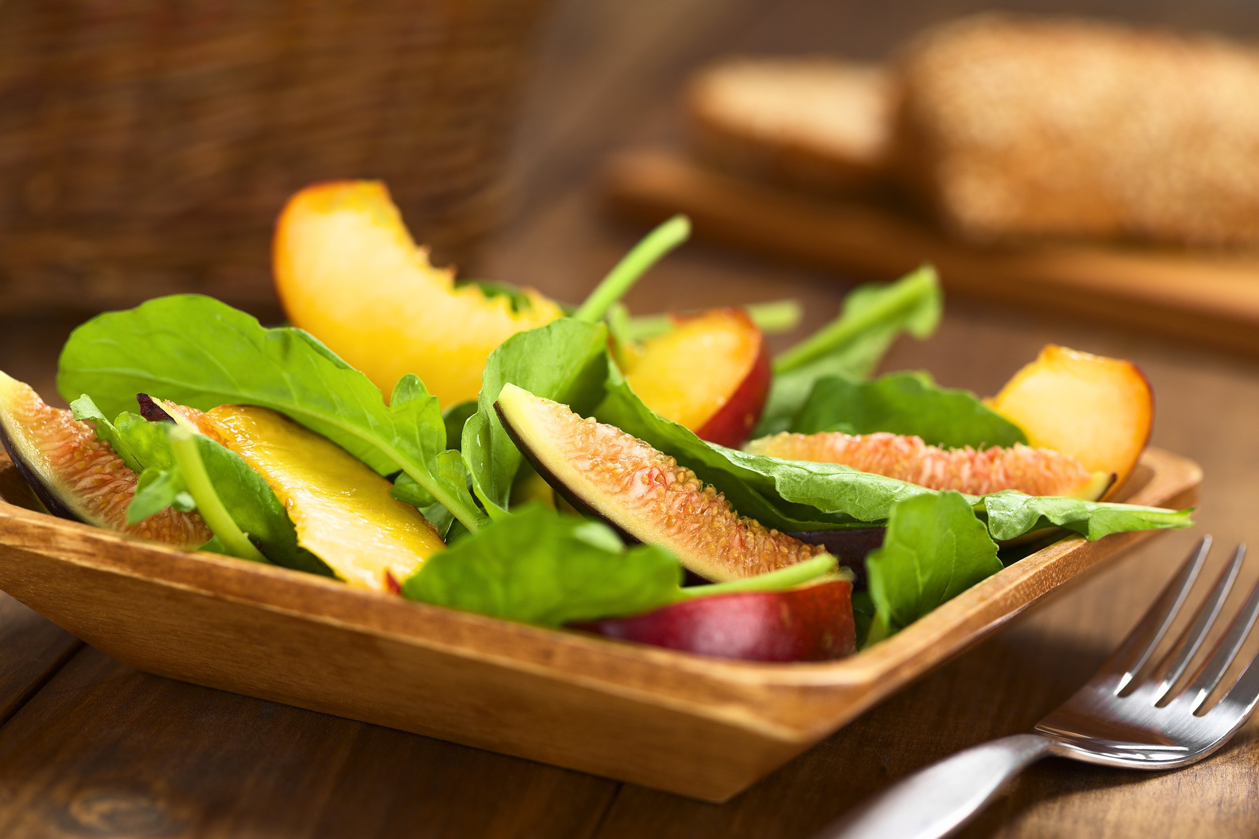Nectarine Spinach Salad