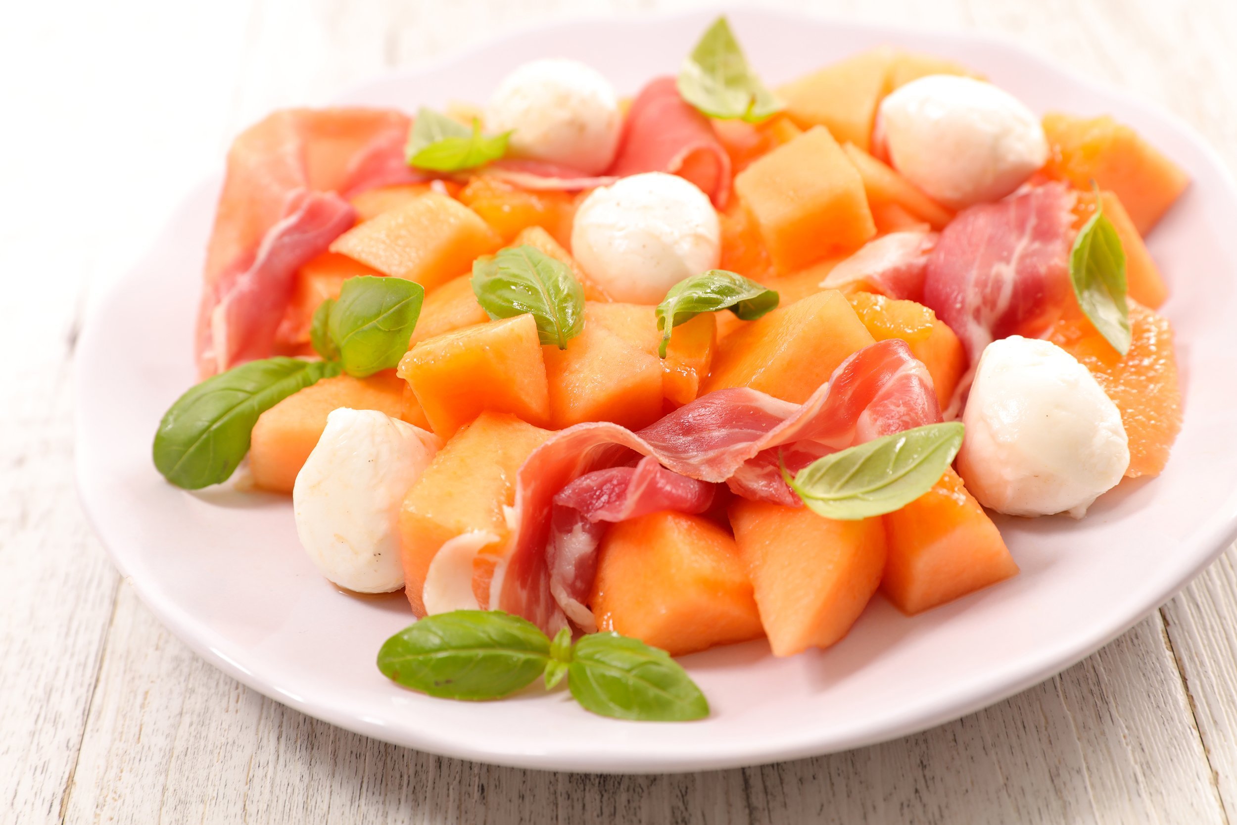 Melon and Mozzarella Salad