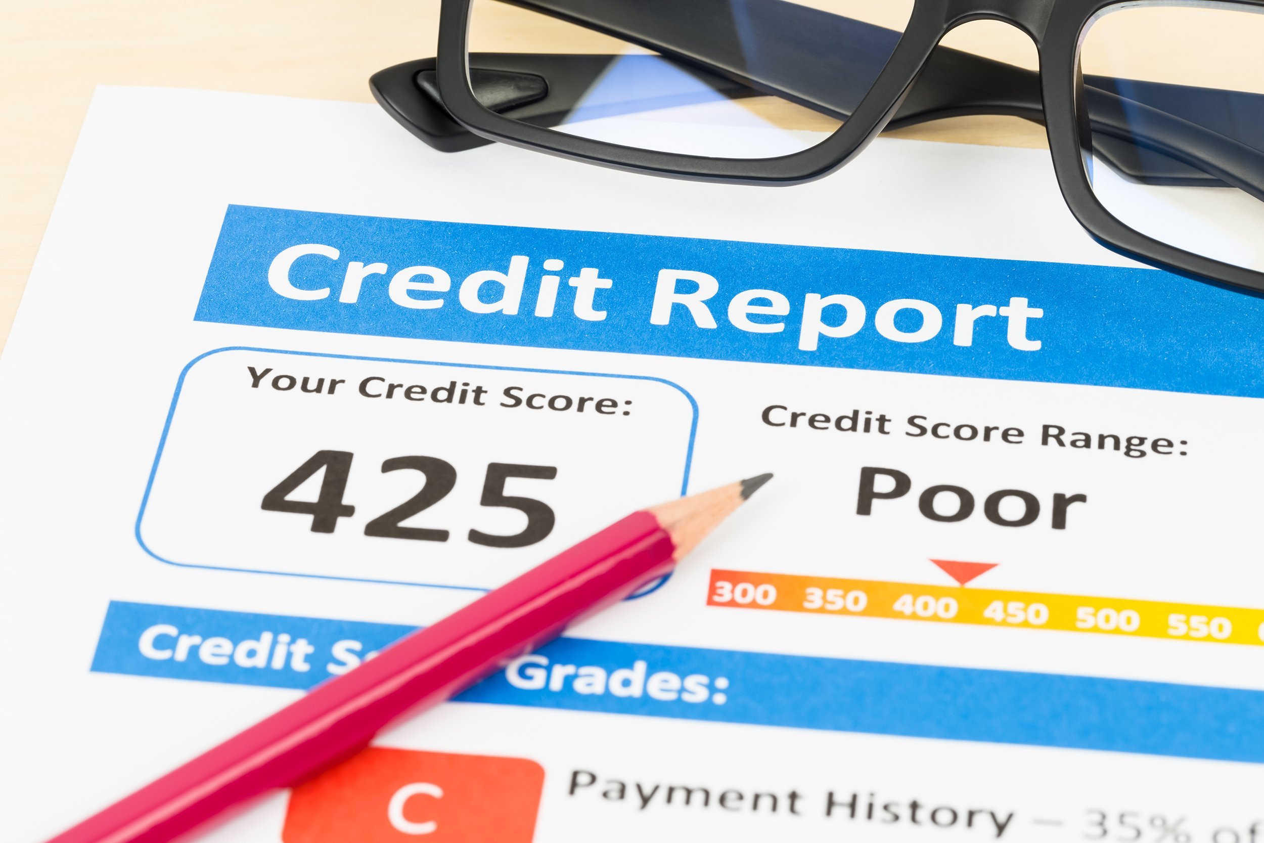 Poor credit score