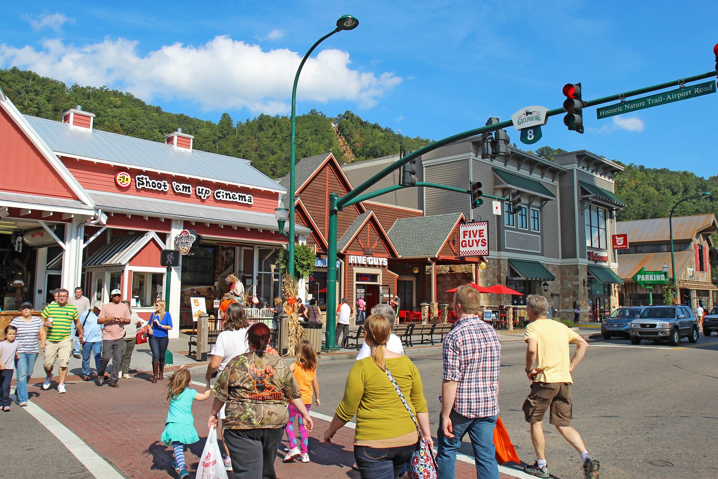 downtown Gatlinburg, Tennessee