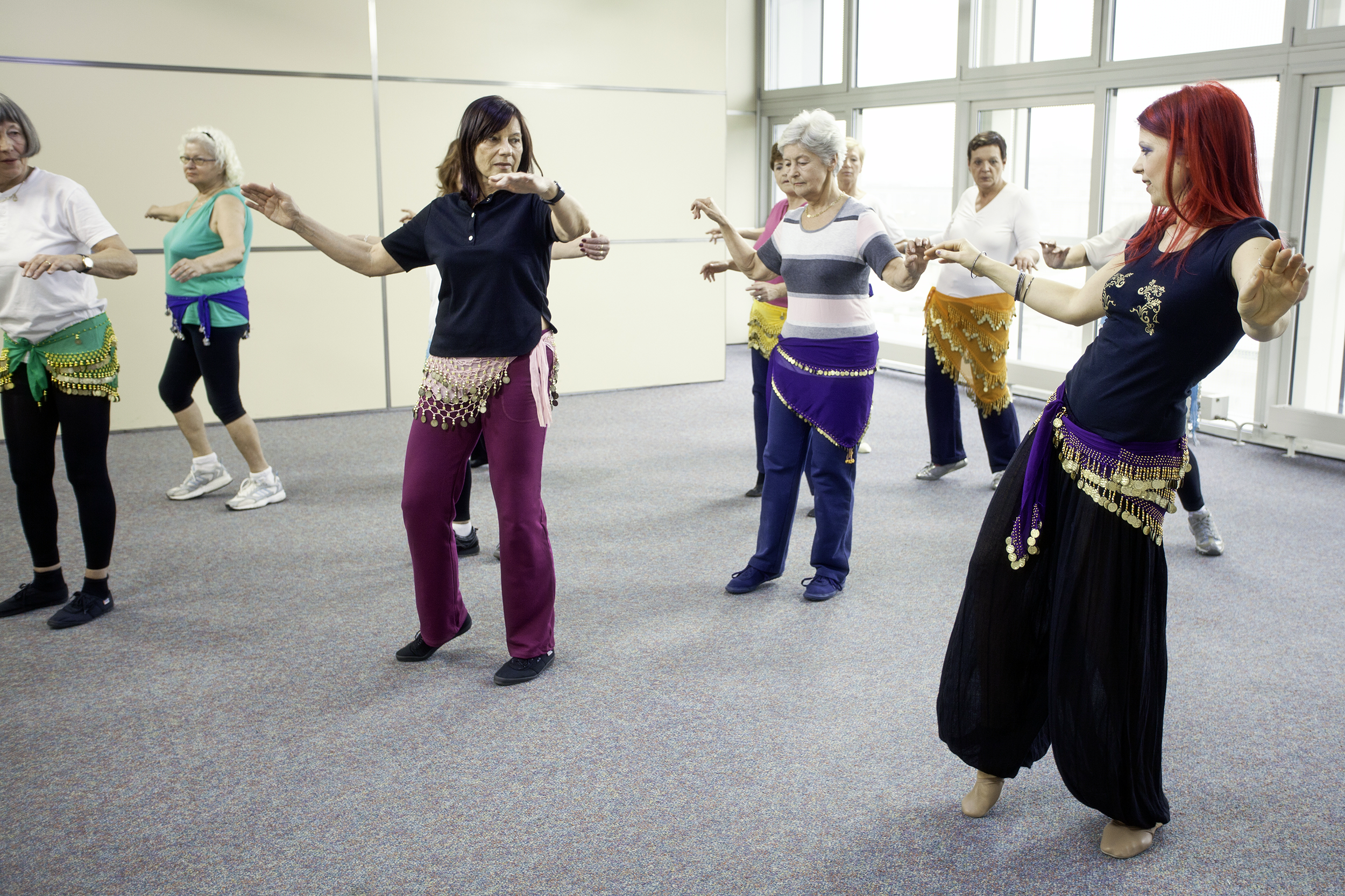 Belly dancing class