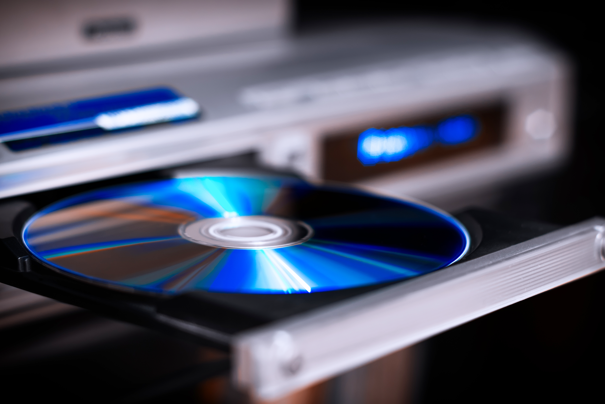 DVD in a DVD player