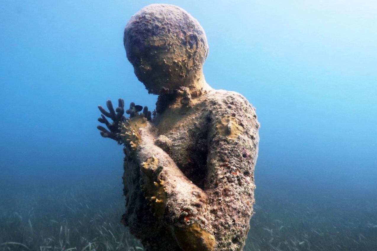 Underwater museum in Cancun