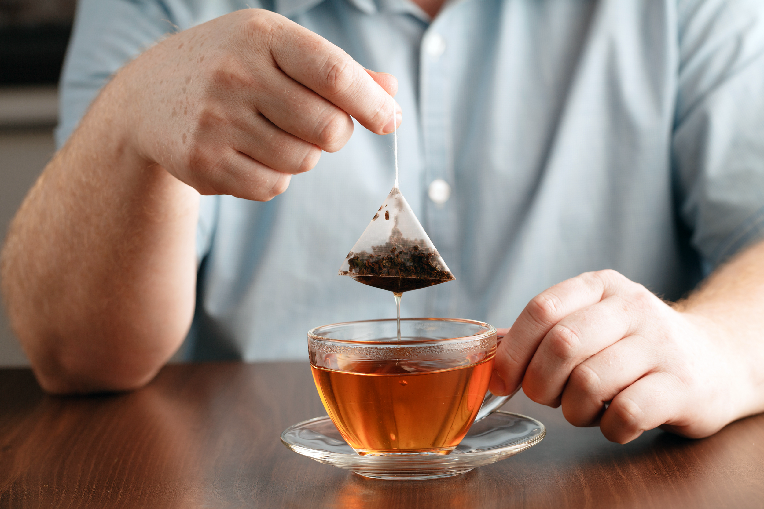 Man making a cup of tea