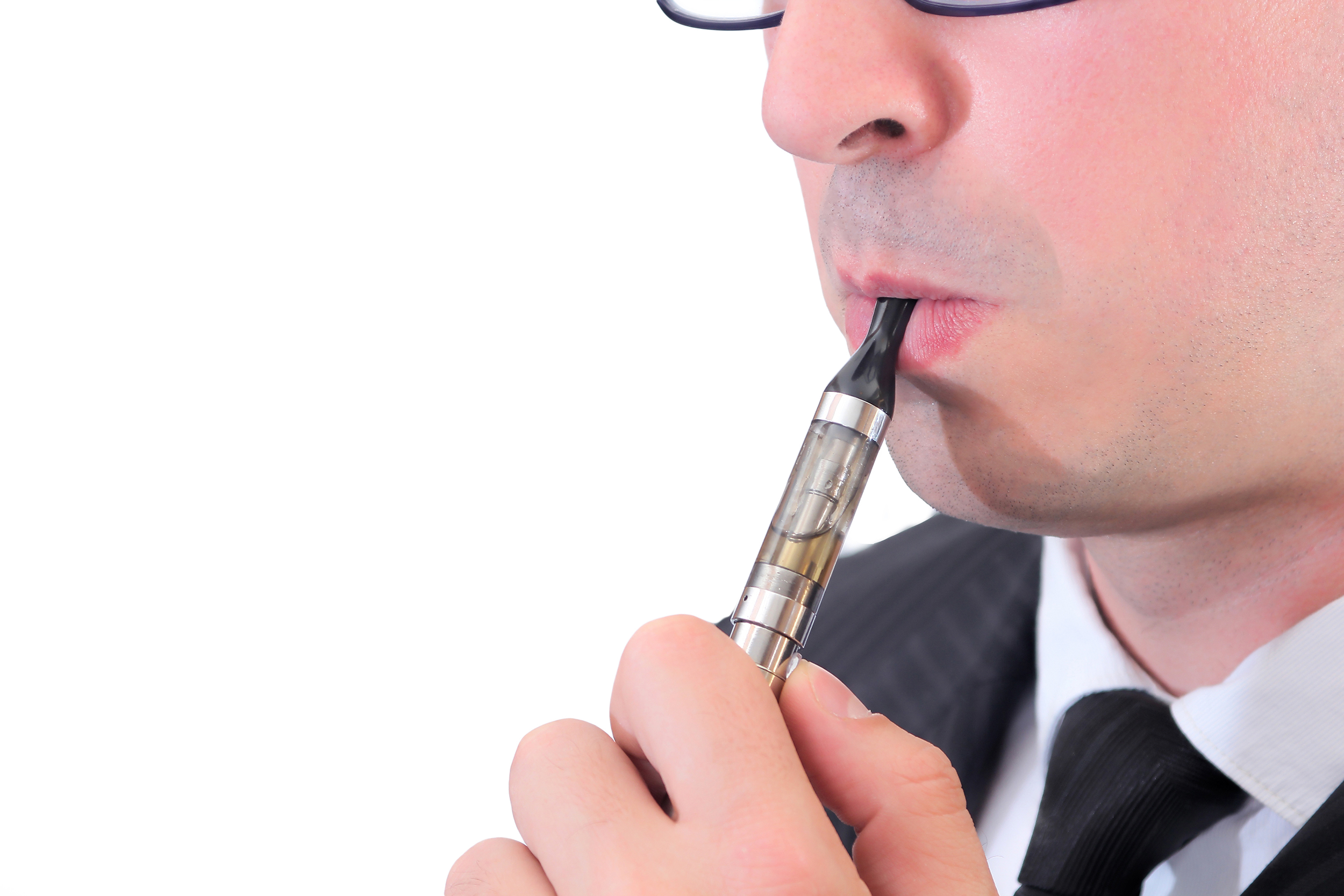 Man vaping