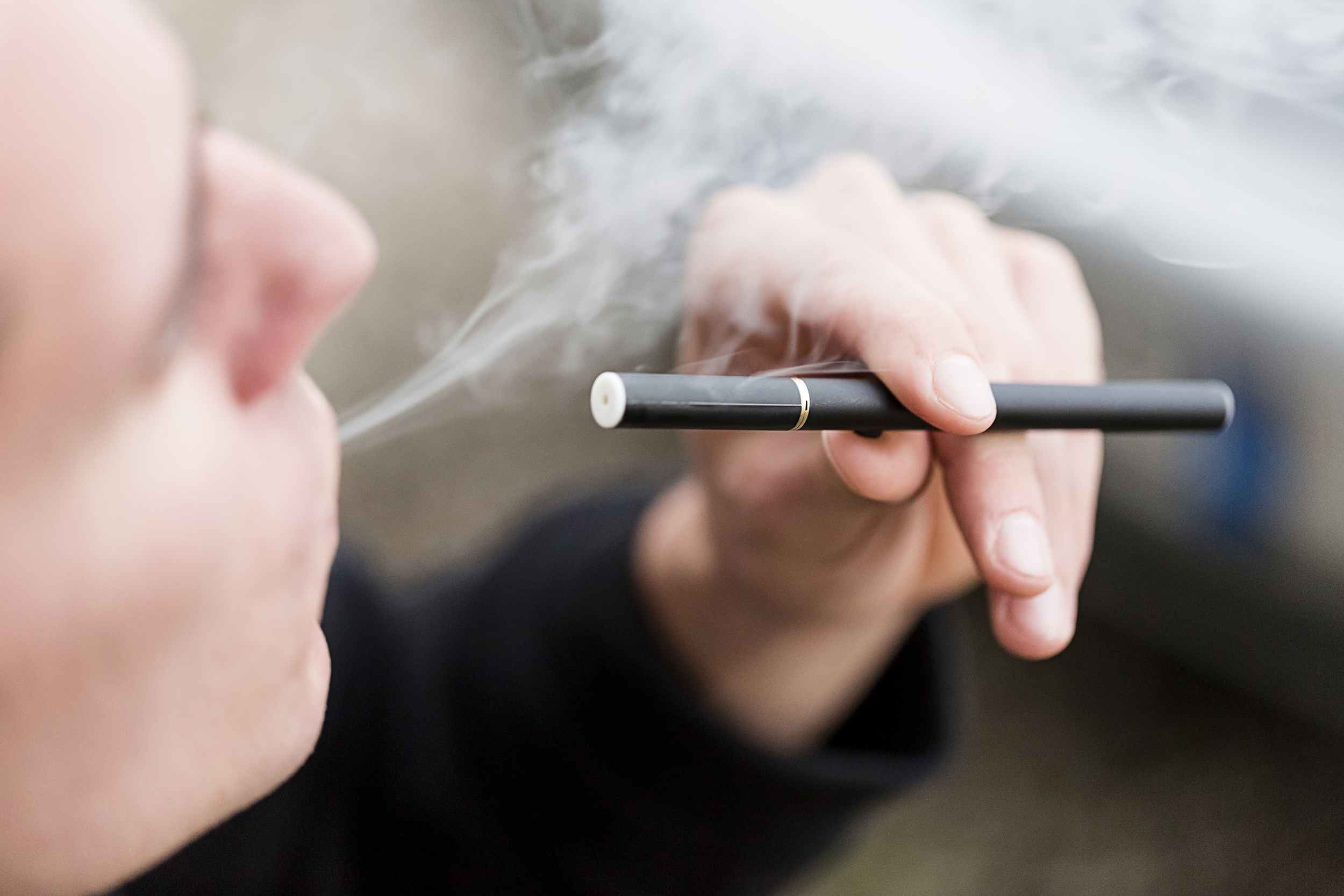 Man vaping