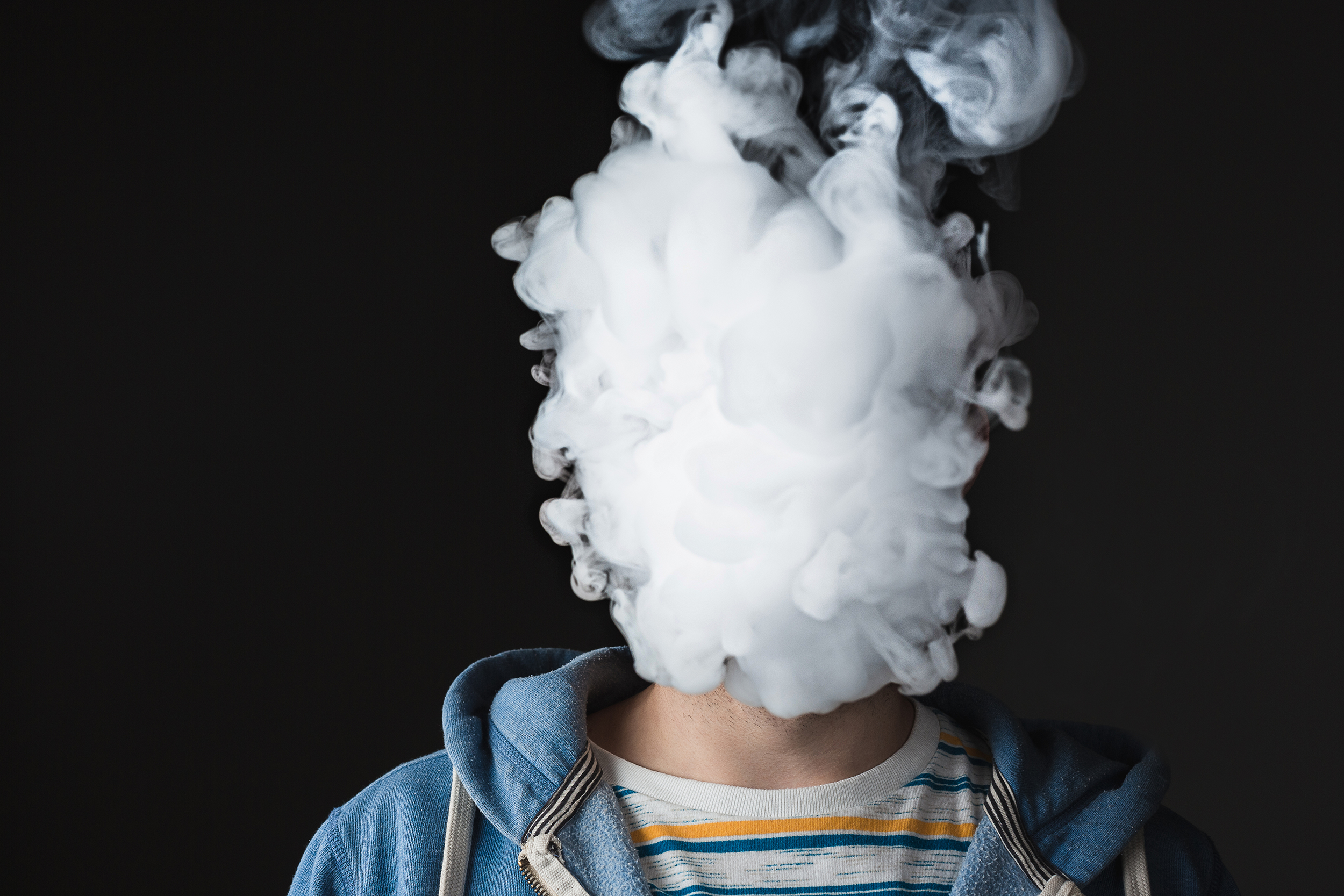 Cloud of vaping smoke
