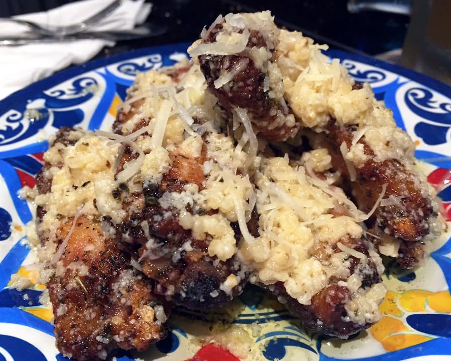 Chicken Parmigiana Wings at Tomaselli's at Rosario in Providence, Rhode Island