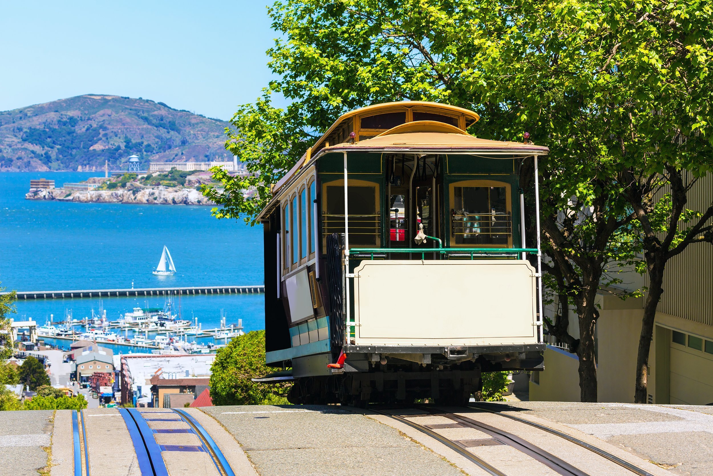 Hyde Street Cable Car Tram in San Francisco