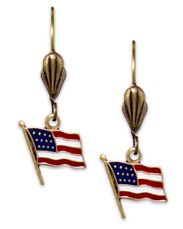 American Flag Earrings