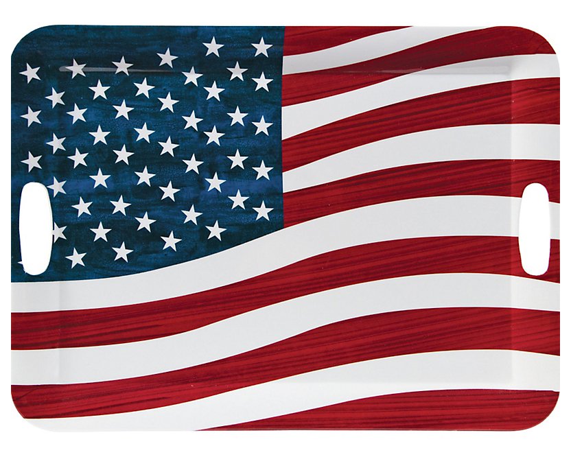 American Flag Serving Tray