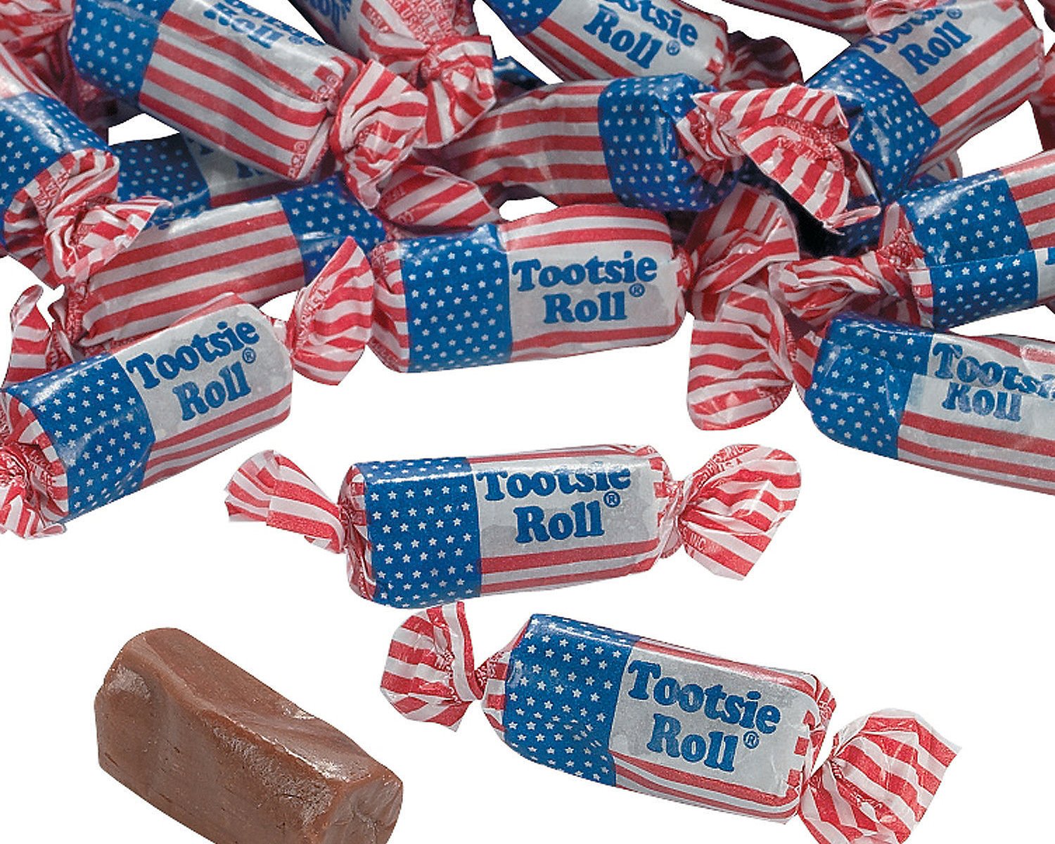 Tootsie Rolls USA Flag Midgees