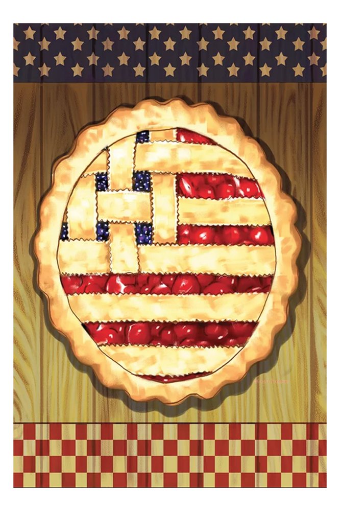 American Lattice Pie Garden Flag