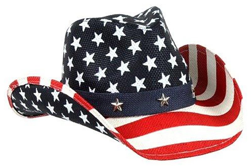 Western American Flag Cowboy Hat