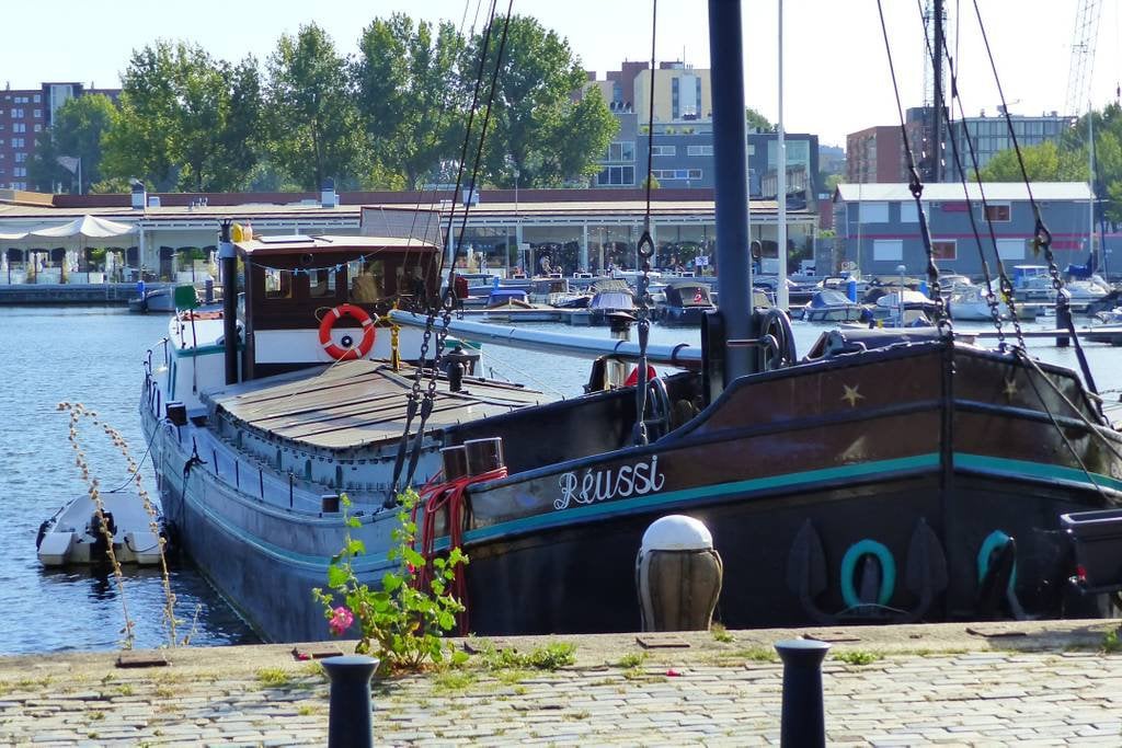 Amsterdam Houseboat Freighter in Amsterdam, The Netherlands