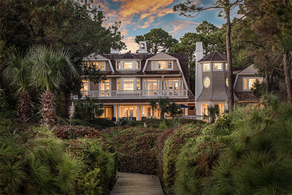 expensive beachfront property on Kiawah Island, South Carolina