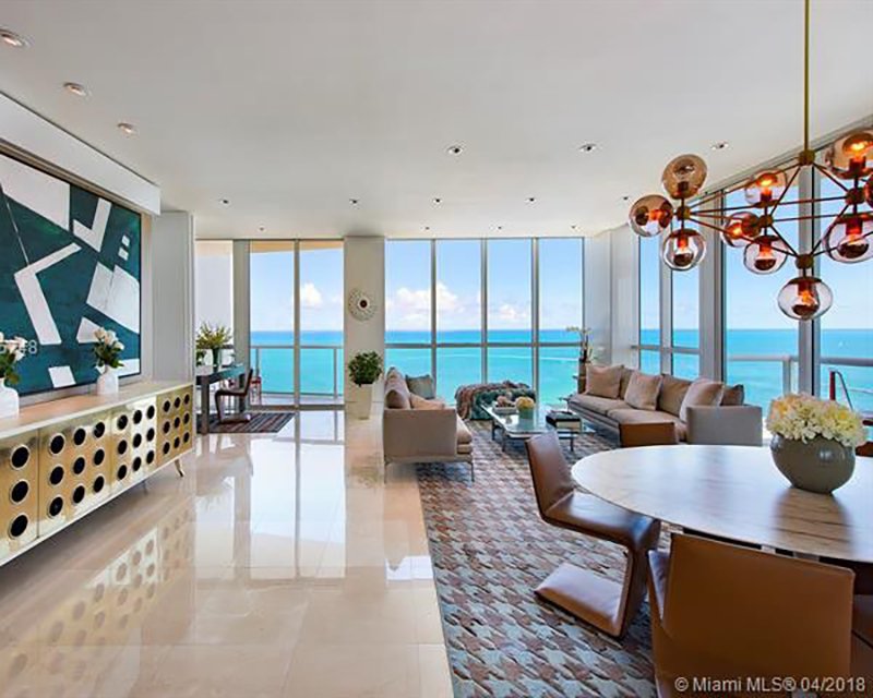 expensive beachfront property on Miami Beach, Florida