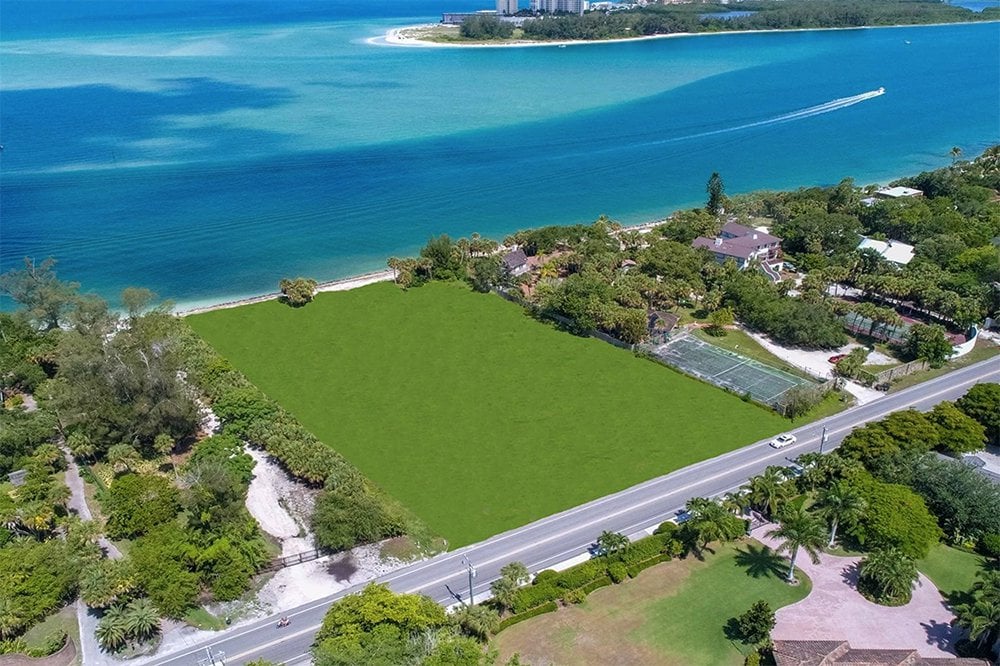 expensive beachfront property on Sarasota, Florida