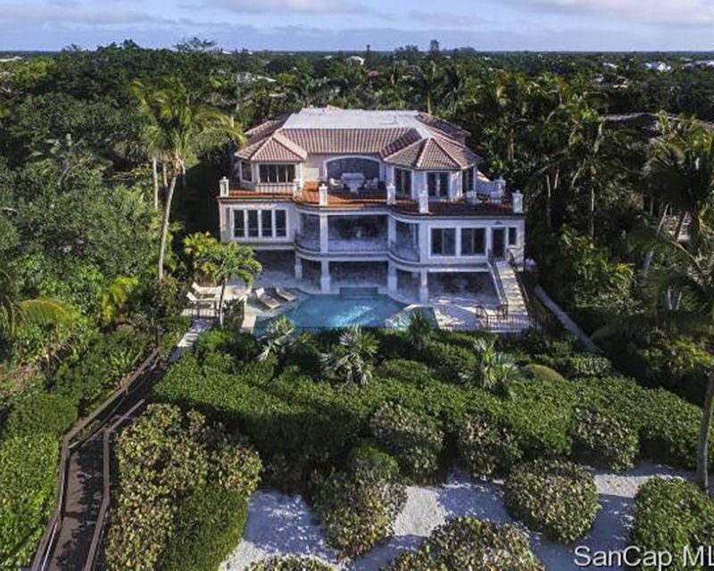 expensive beachfront property on Sanibel Island, Florida