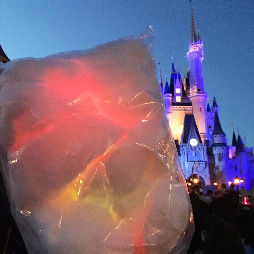 Glow-in-the-Dark Magic Cotton Candy at Disney