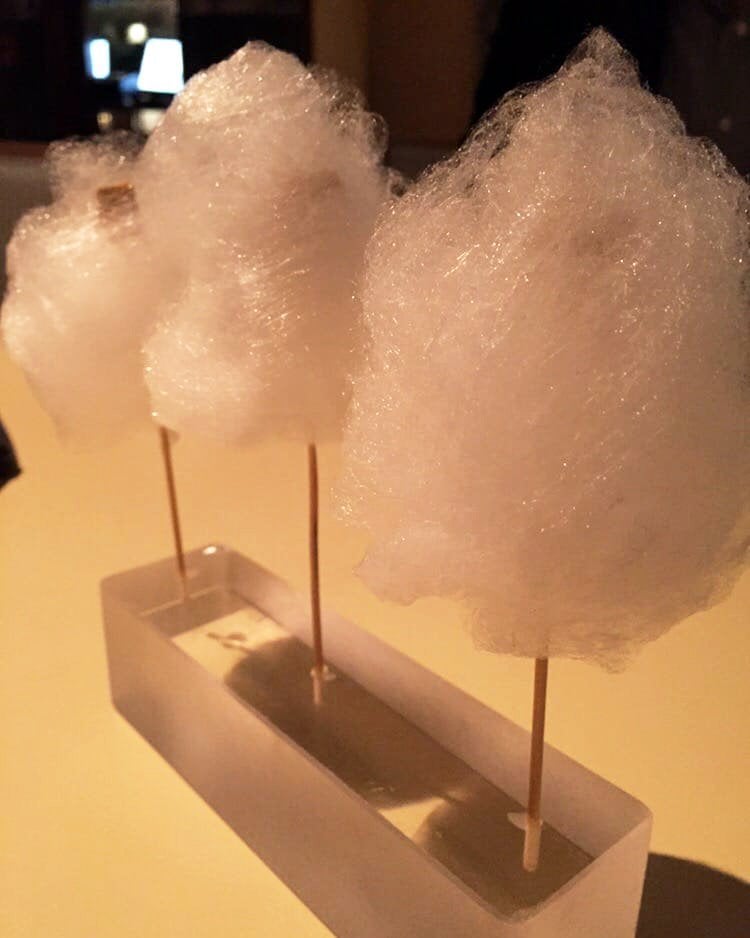 Foie Gras in Cotton Candy at The Bazaar by José Andrés