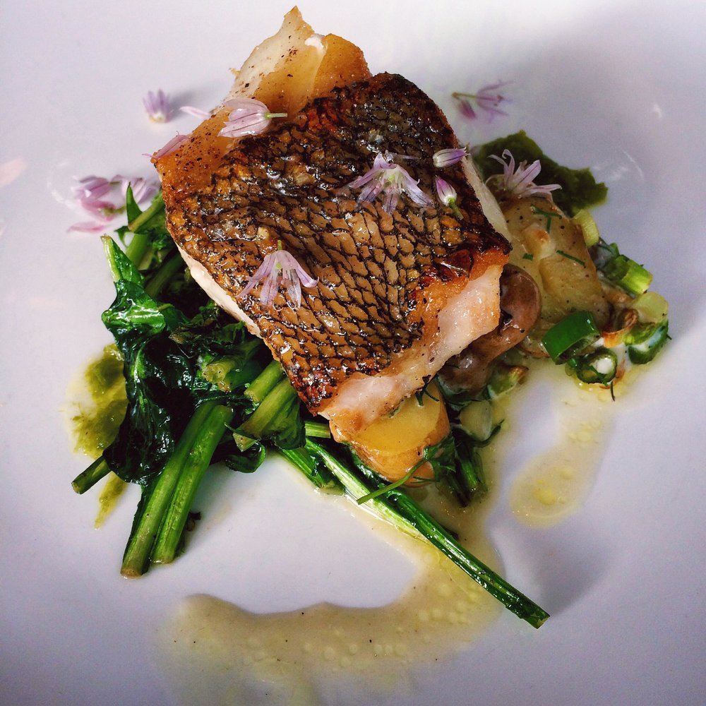 house smoked trout platter at Delaware and Hudson in New York