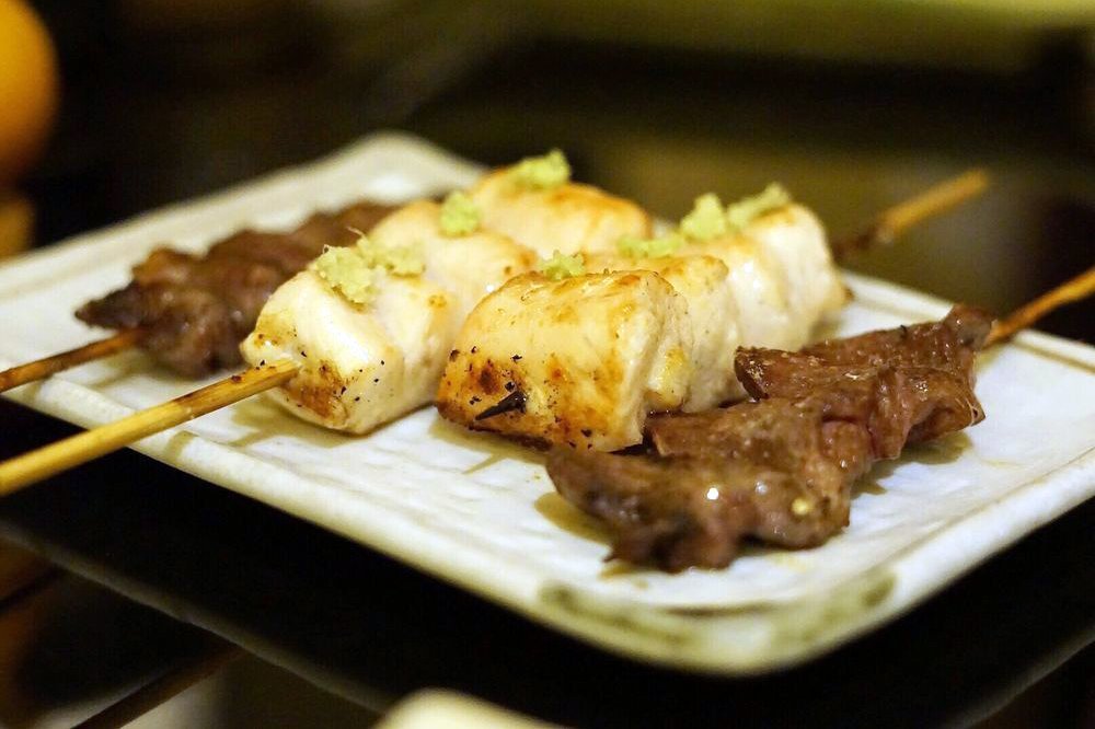 skewers at Torishin in New York
