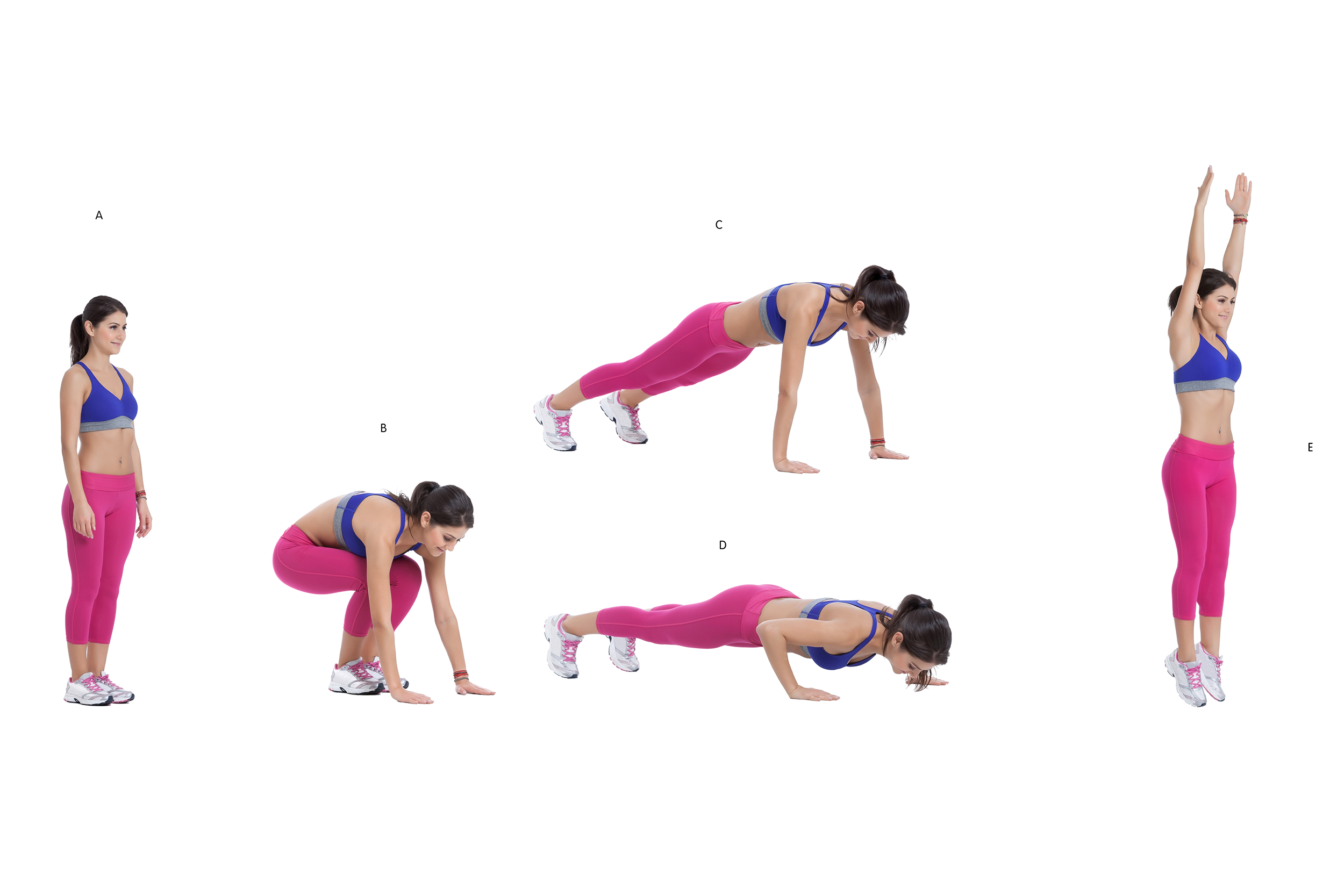 Step-by-step guide on how to do a burpee
