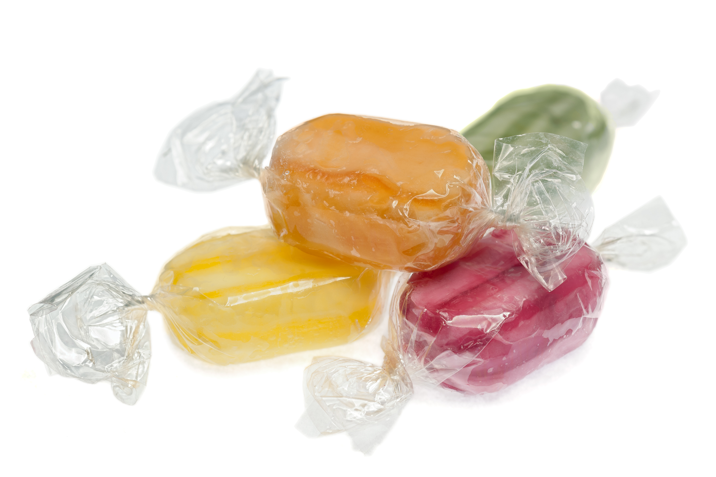 Colored hard candies
