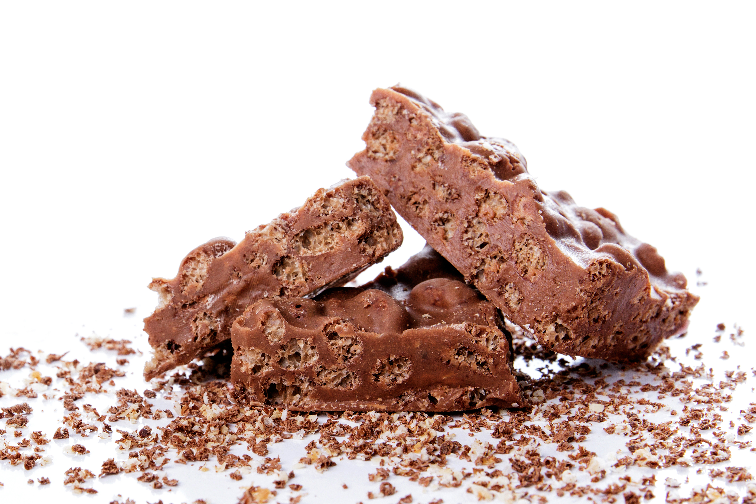 Chocolate puffed rice bars