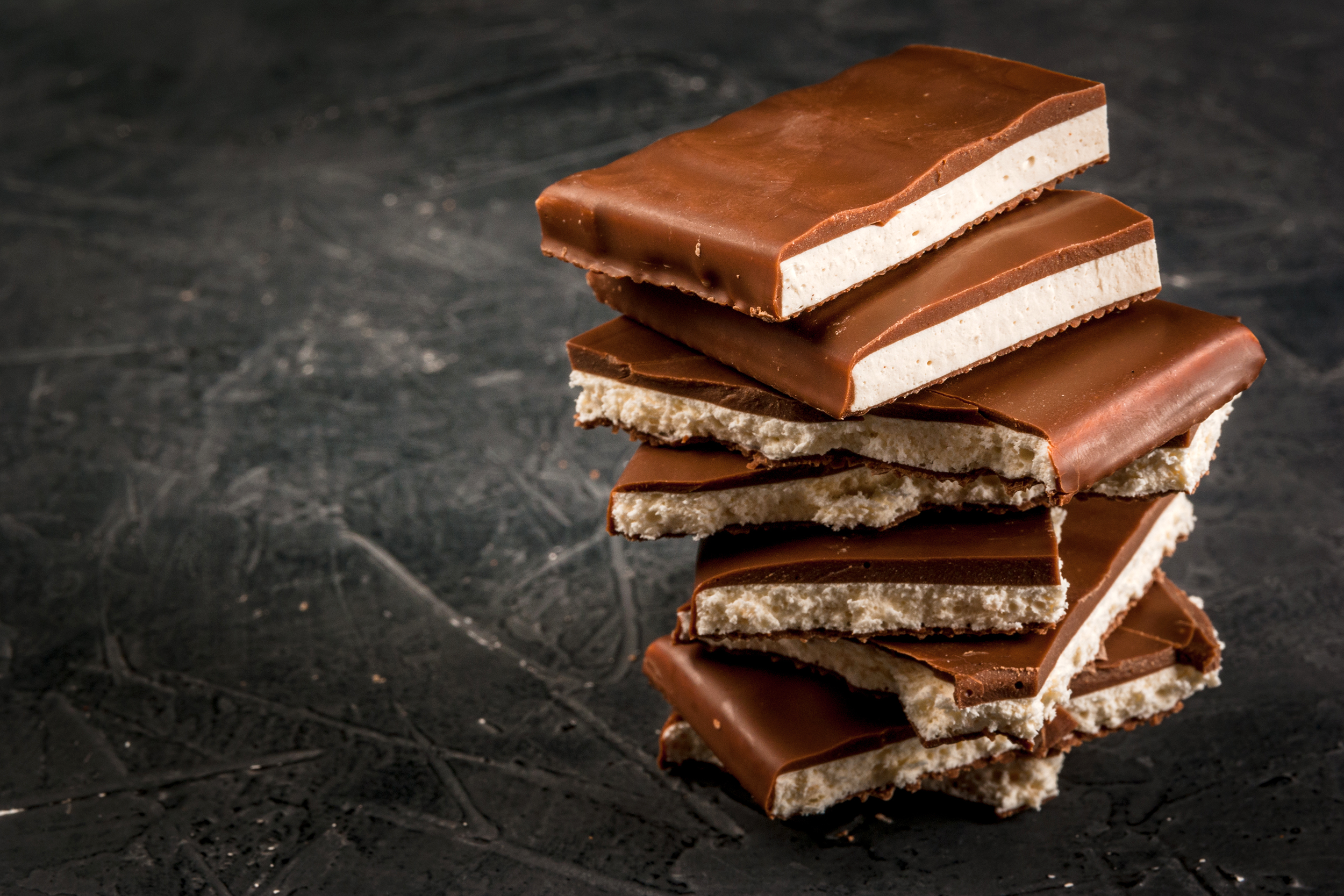 Chocolate-covered nougat