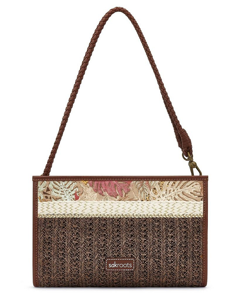 Sakroots Roma Straw Mini Crossbody