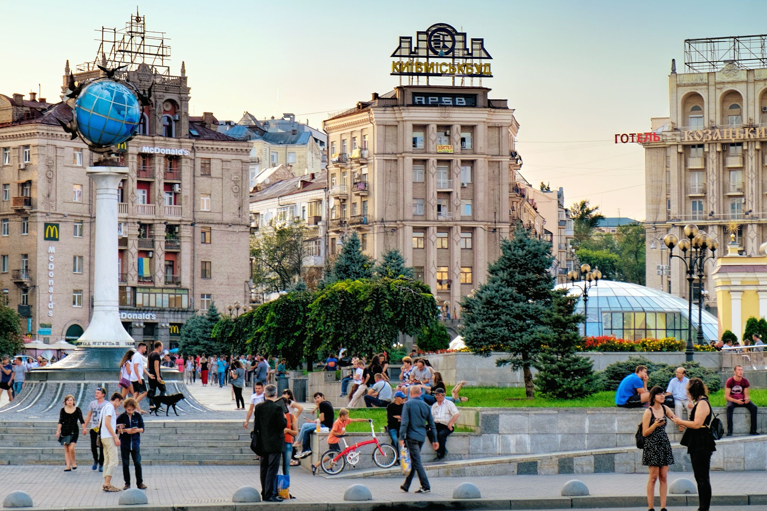 Independence Square in Kiev, Ukraine