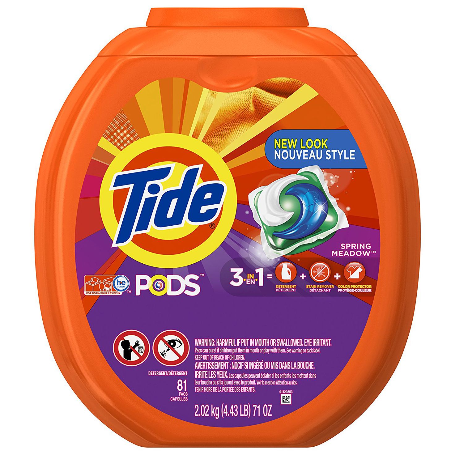 Tide Pods 3-in-1 Laundry Detergent Pacs, 81 Ct.