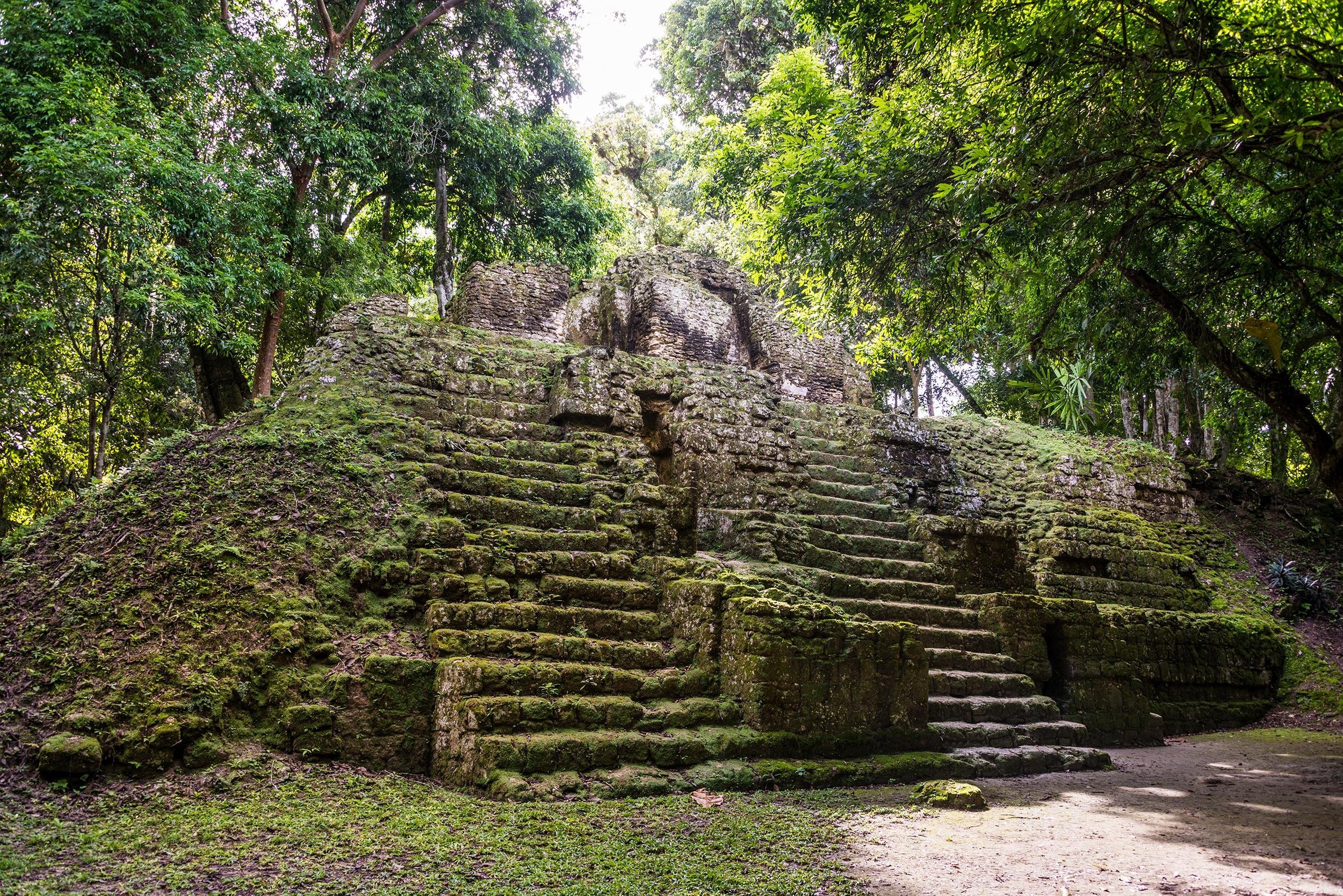 Mayan historic building at Tikal Jungle, Guatemala