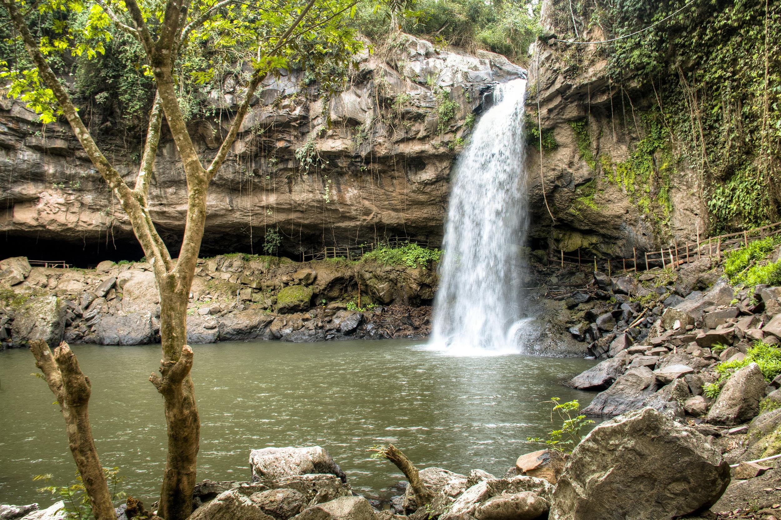 Cascada Blanca waterfall near the city of Matagalpa in Nicaragua